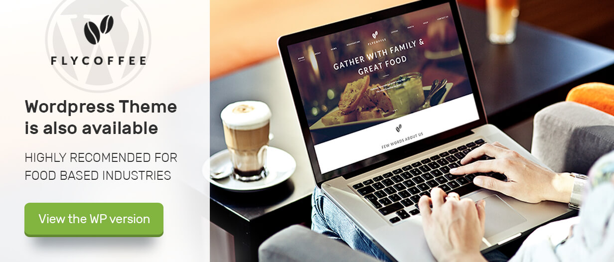 FlyCoffee - Bar and Restaurant HTML Template - 1